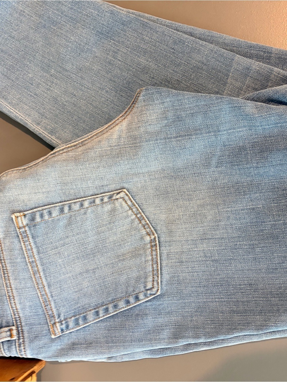 Eileen Fisher Light Wash Organic Cotton Straight Leg Jeans